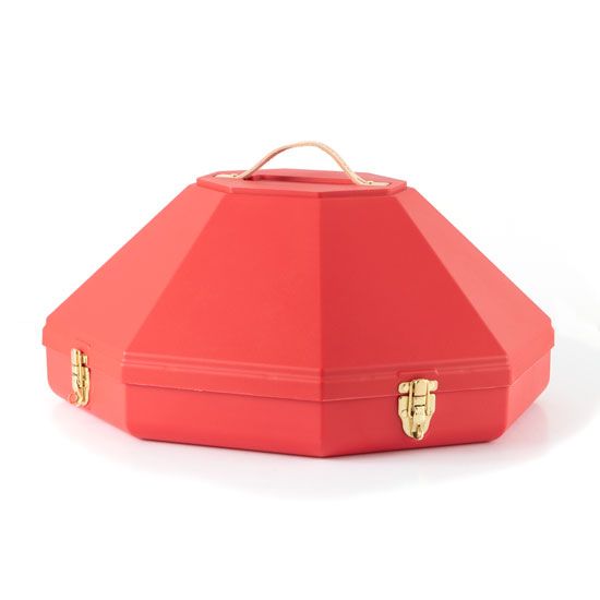 Red Western Hat Can