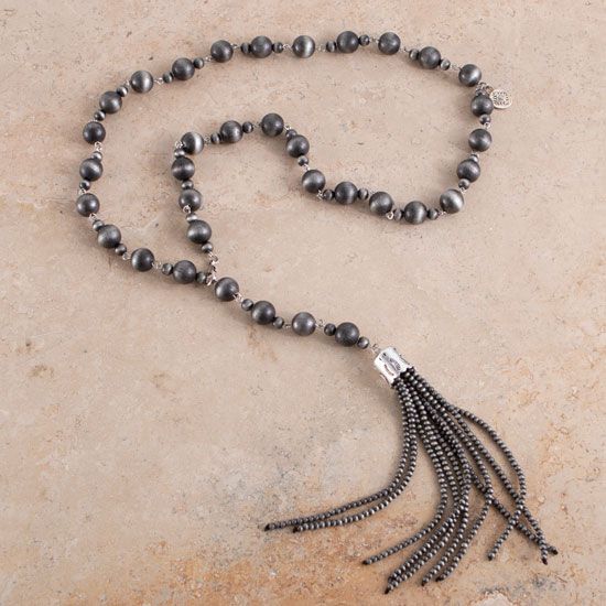 Navajo Bead Tassel Necklace