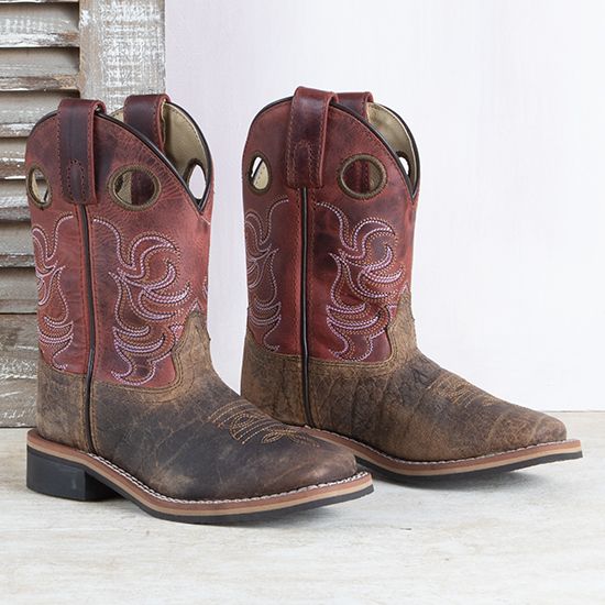Smoky Mountain Red Top Jesse Kids Boots