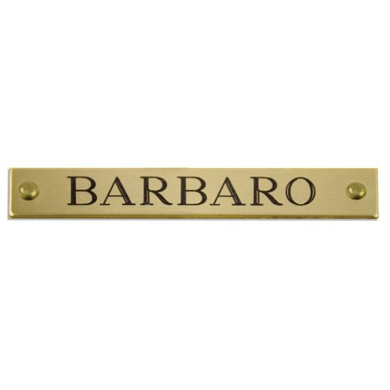 Brass 3/4" x 4 1/4" Halter Name Plate
