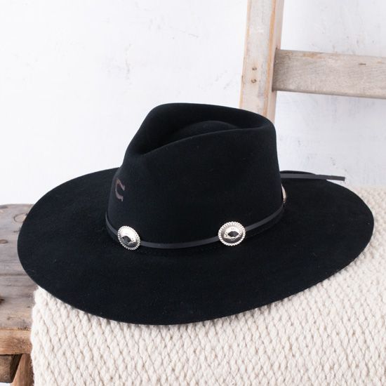 Charlie 1 Horse Black Traveler Hat