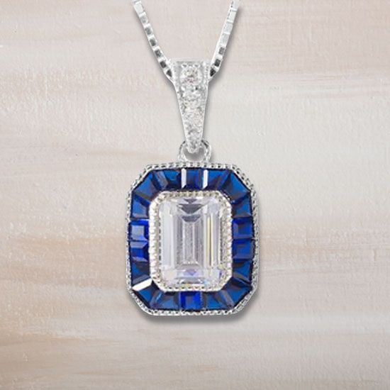 Kelly Herd Blue Spinel Pendant Necklace