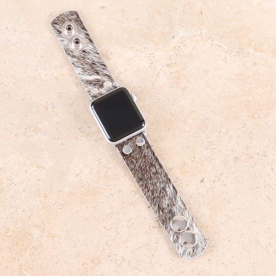 Brindle Cowhide Apple Watch Band