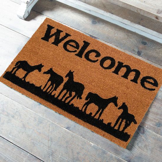 Horses Welcome 17" x 29" Doormat