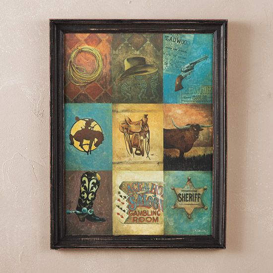 Western Details Framed Wall Art