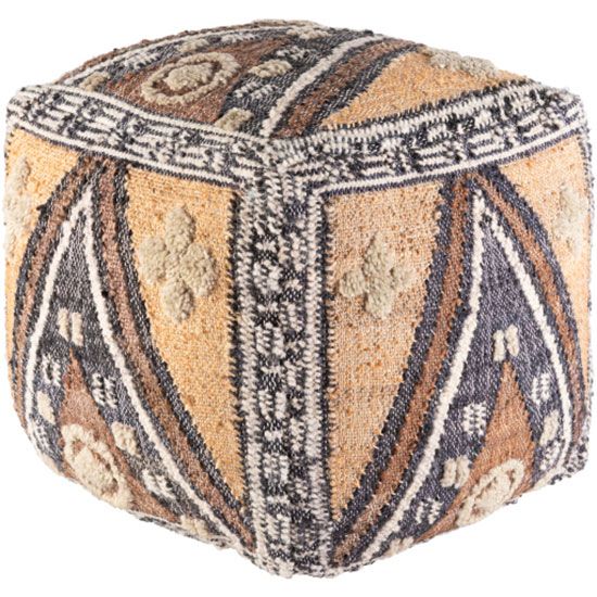 Luanda Brown Pouf