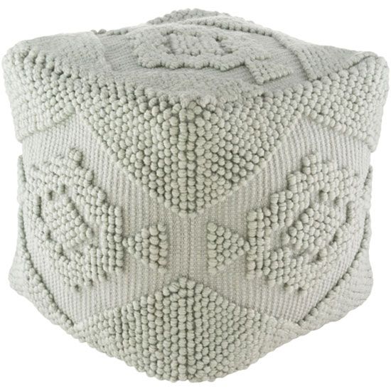 Yolanda Faded Sage Pouf