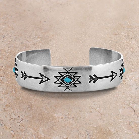 Montana Silversmiths Forward Turquoise Cuff