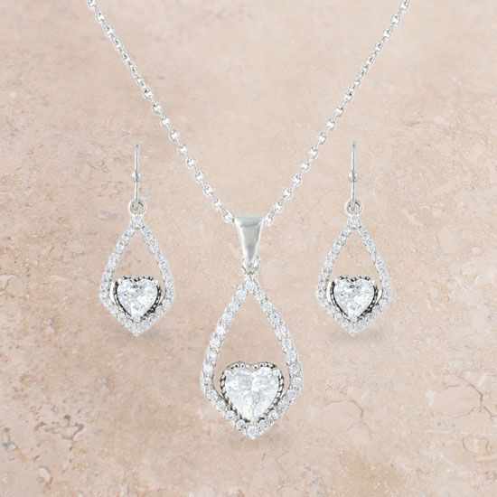 Hearts On A Swing Jewelry Set