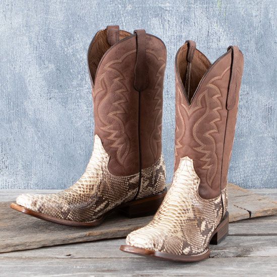 Circle G Mens Brown Python Boots