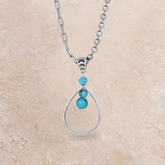 Down To Earth Teardrop Necklace