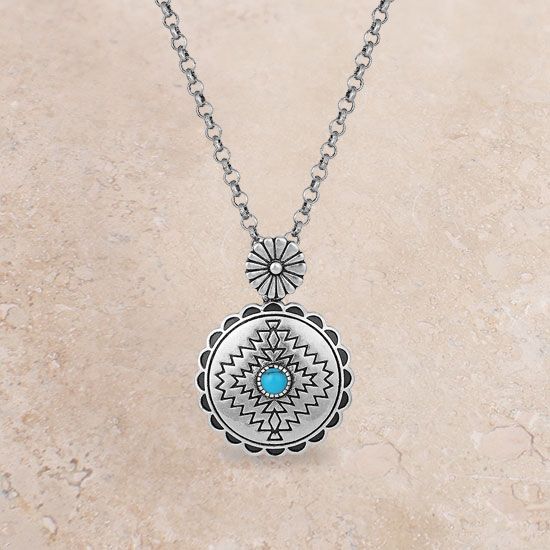 Center of the Storm Turquoise Necklace