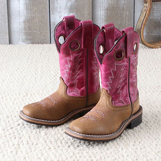 Smoky Mountain Distressed Pink Tracie Kids' Boots