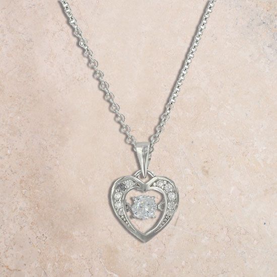 Montana Silversmiths Dance A Little Dance Heart Necklace