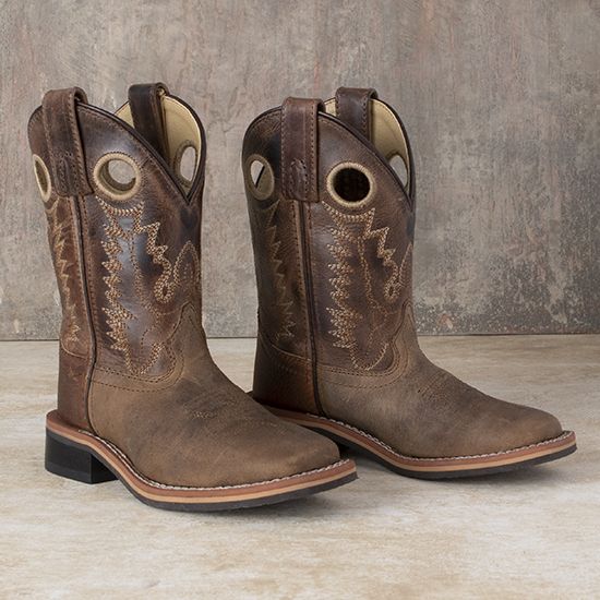 Smoky Mountain Distressed Brown Jesse Kids Boots