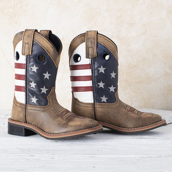 Smoky Mountain Stars and Stripes Kids Boots