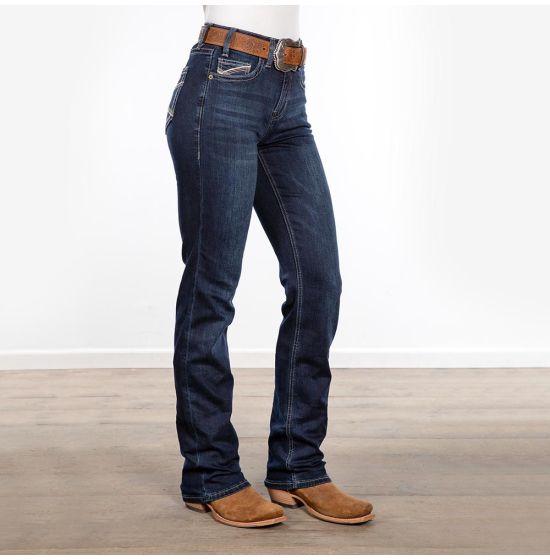 Rock Roll Denim High Rise Rope Stitch Bootcut Jeans