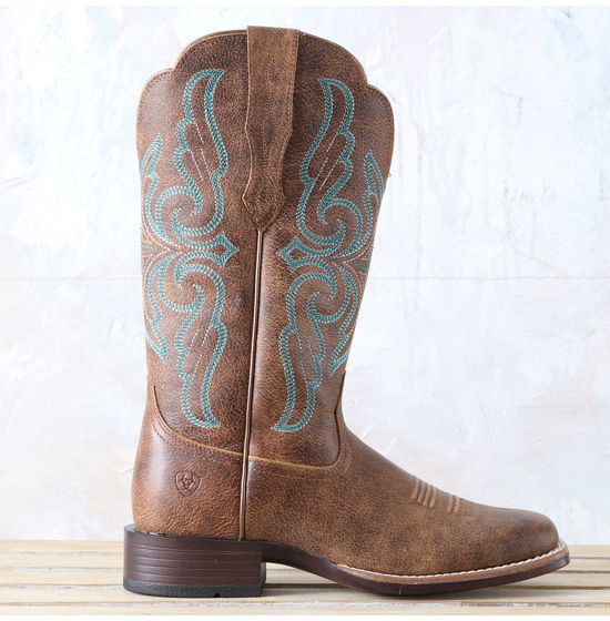 Round up square toe western boot vintage bomber 2025