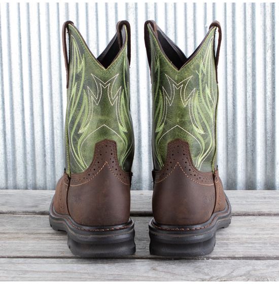Ariat work on sale boots green