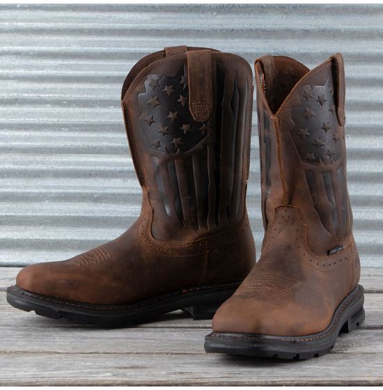 Ariat Shock Shield Patriot Steel Toe Boots