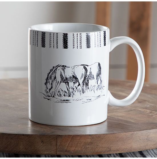 Paseo Road by Hiend Ranch Life Grazing Horses Mug