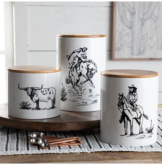 Paseo Road by Hiend Ranch Life Ceramic Canister Set of 3