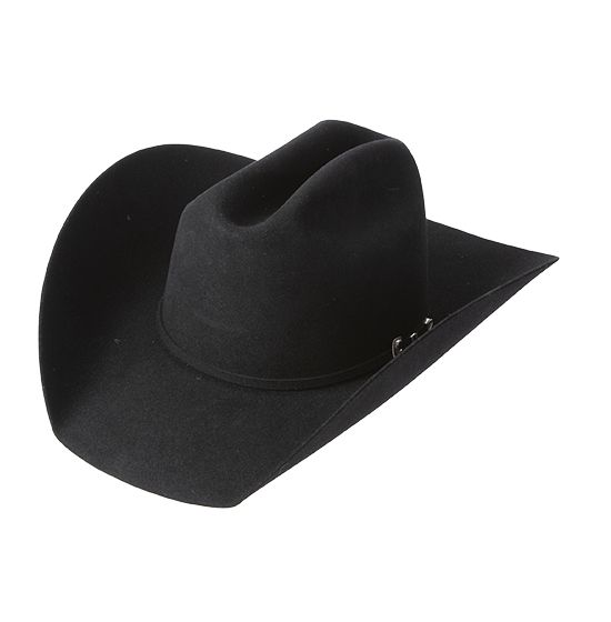 Black felt hat top