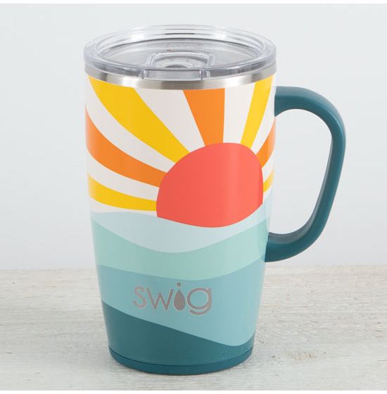 SWIG 18 oz. Mug with Handle {HOLLYDAYS} Insulated Stainless Steel