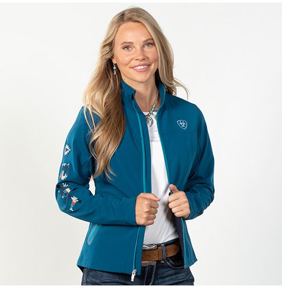 Ariat team deals logo softshell jacket