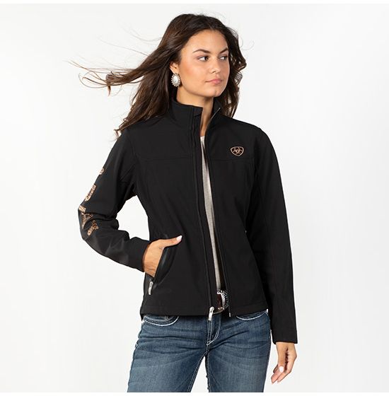 Ariat Team Logo Leopard Softshell Jacket