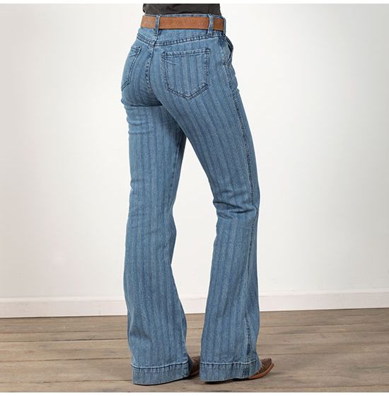 Rock & Roll Denim Aurelia Stripe Trousers