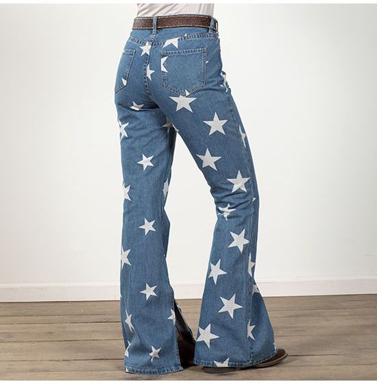 Rock & Roll Denim Marsha Star Flare Jeans