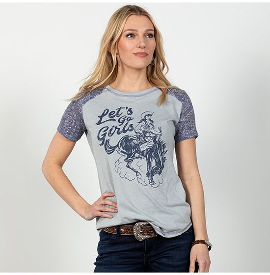 Rock & Roll Cowgirl Let's Go Girls Tee Shirt