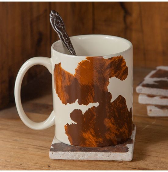 Cow Print Mug, Microwave & Dishwasher Safe