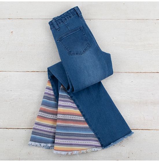 Serape bell bottom sales jeans