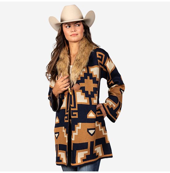 Native american sales print cardigan