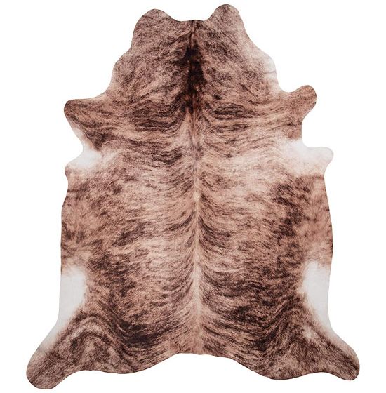 Medium Brindle Faux Cowhide Rug