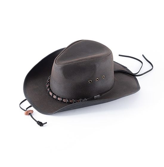 Outback Trading Company Brown Oilskin Bootlegger Hat