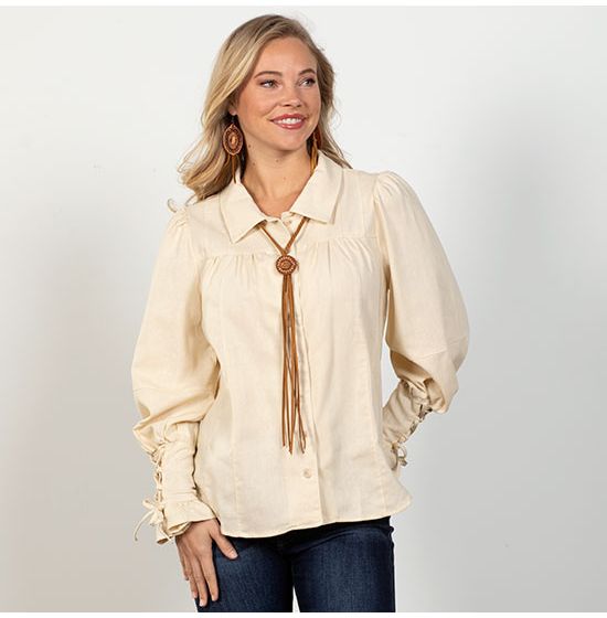 Kaylee Button Up Oatmeal Top