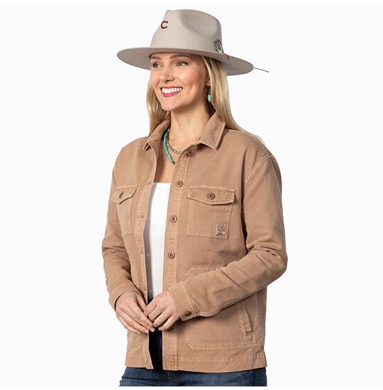 Kimes Ranch Cloverleaf Brown Shirt Jacket