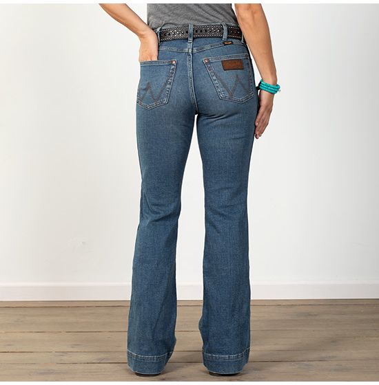 Wrangler Retro Green Hadley Trouser 112317722 Jeans