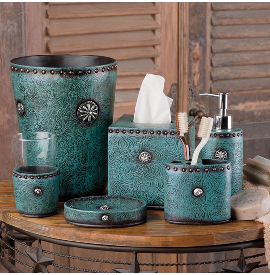 to Tooled Turquoise Bath Collection Customization Page