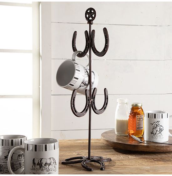 Horseshoe Mug Rack