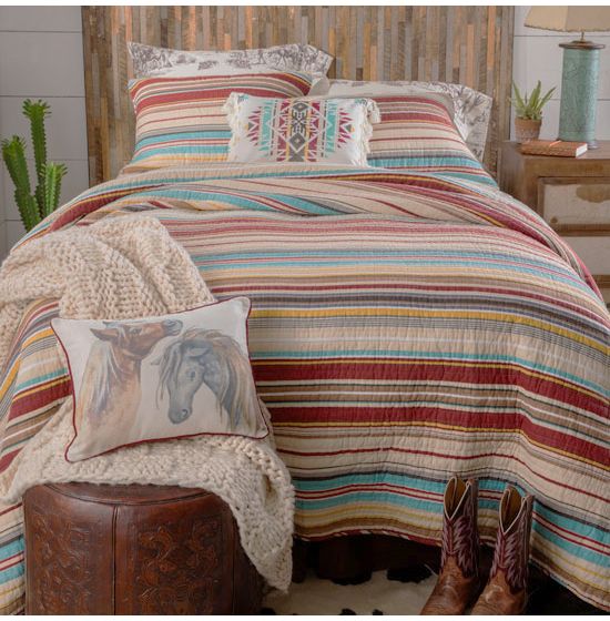 Branbury Western Stripes Quilted Bedding Collection