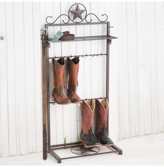 Metal Star Boot Rack