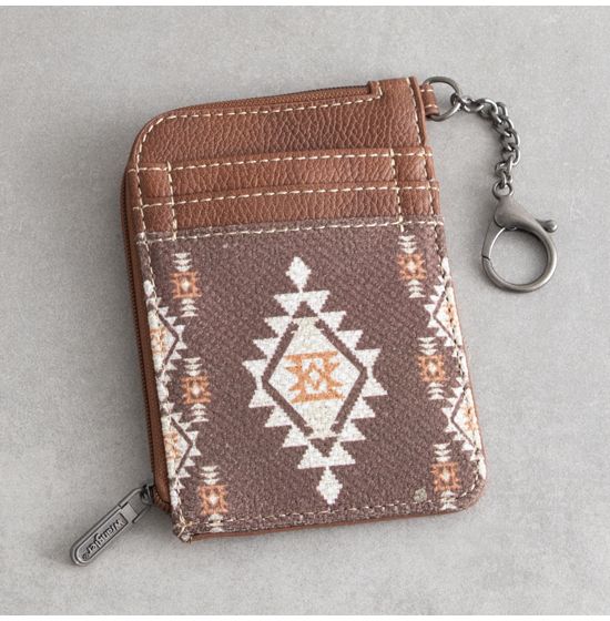 Wrangler Southwest Chocolate Canvas Wallet