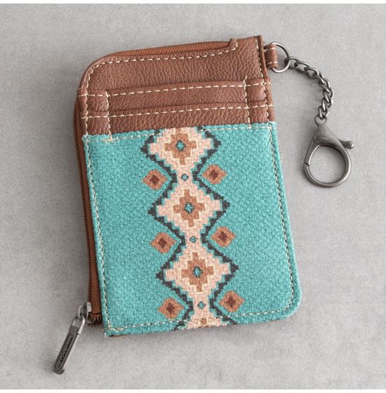 Wrangler Southwest Turquoise Canvas Wallet