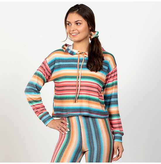 Range By Rock & Roll Sauceda Serape Hoodie