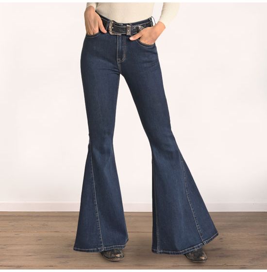 Rock & Roll Cowgirl High-Rise Flare Bell Bottom Jeans