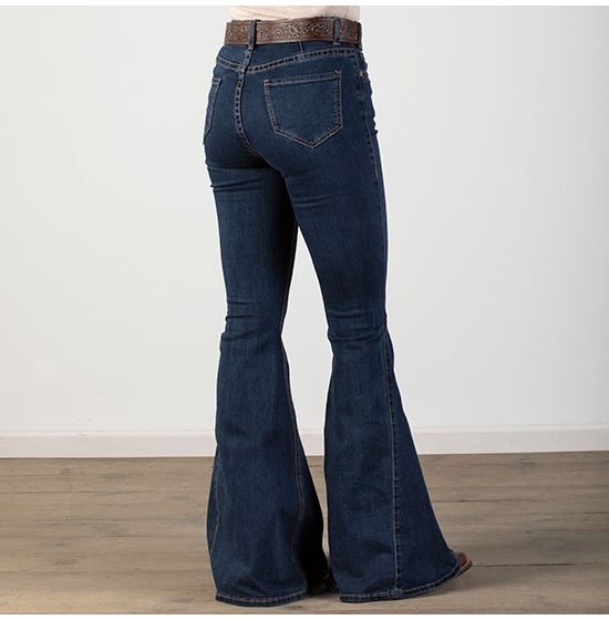Rock & Roll Denim High-Rise Flare Bell Bottom Jeans